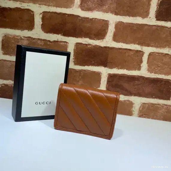 First bag ru Marmont card wallet GUCCI GG case 0610